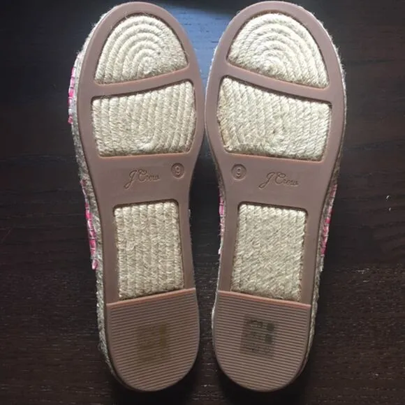 J.Crew Twisted knot espadrille sandals stripe 9M
