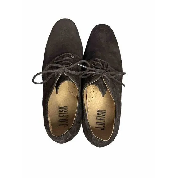 Jd Fisk Suede Leather Men's Size 8 👞👞👞👞👞