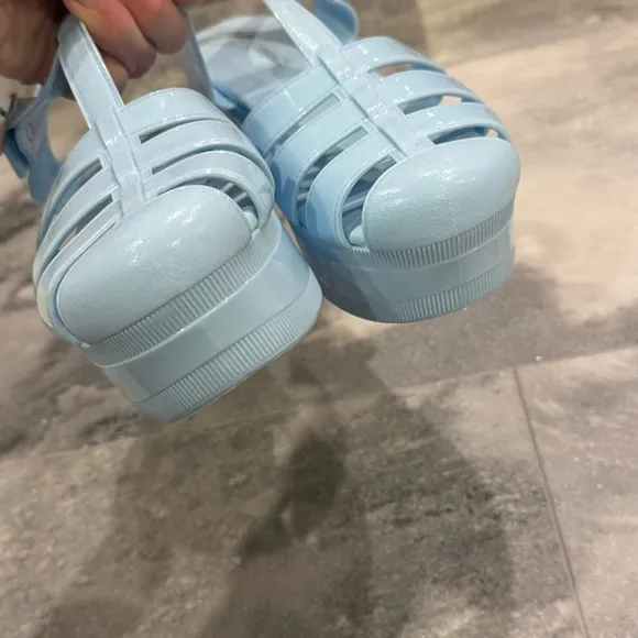 Jeffrey Campbell Y2K Candied blue platform jelly sandals size US 8 EU 39