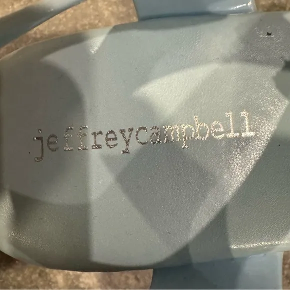 Jeffrey Campbell Y2K Candied blue platform jelly sandals size US 8 EU 39