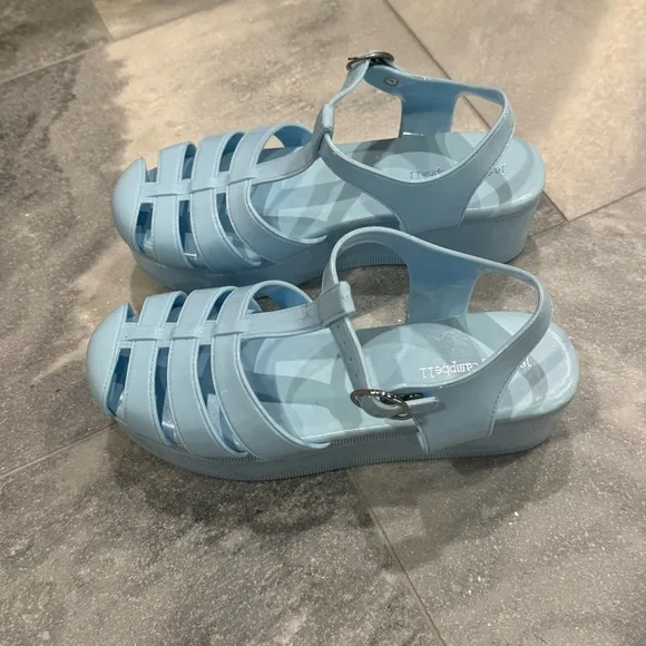 Jeffrey Campbell Y2K Candied blue platform jelly sandals size US 8 EU 39