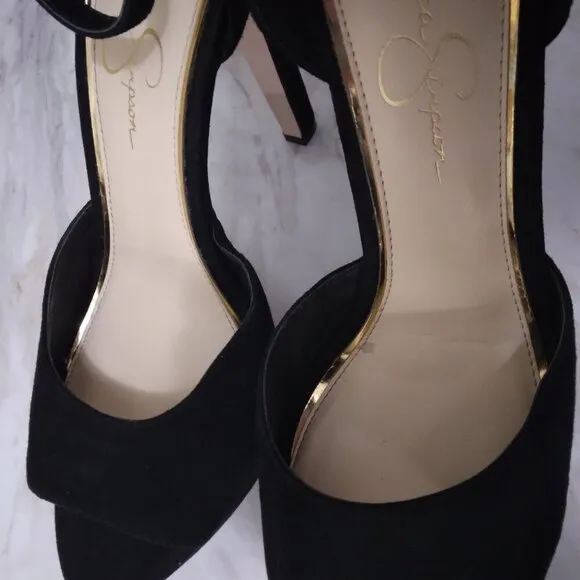 Jessica Simpson | Beeya Ankle Strap Platform Heeled Sandals Shoes | Size 9M