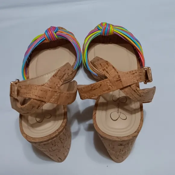 JESSICA SIMPSON Darleena Multicolor  Women's Platform  Sandals - 8W