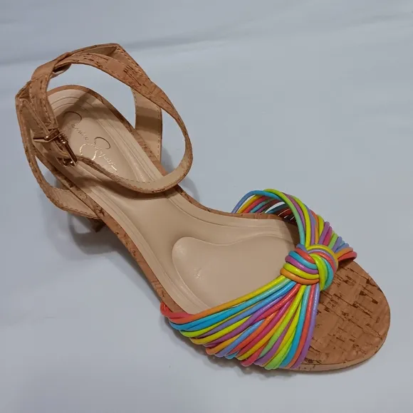 JESSICA SIMPSON Darleena Multicolor  Women's Platform  Sandals - 8W