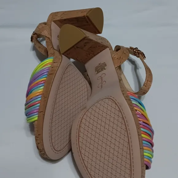 JESSICA SIMPSON Darleena Multicolor  Women's Platform  Sandals - 8W