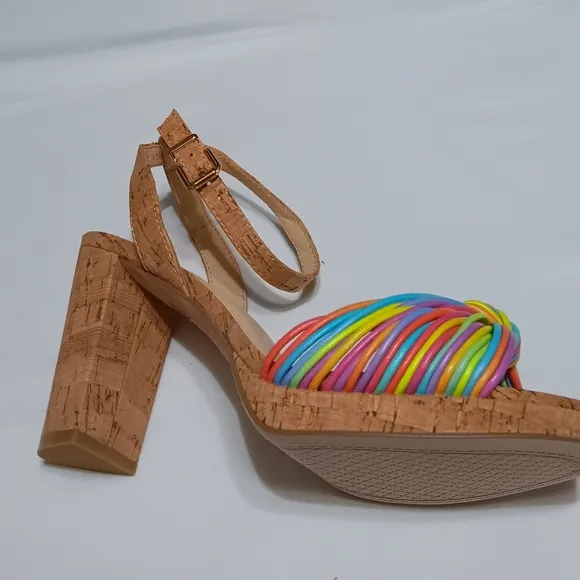 JESSICA SIMPSON Darleena Multicolor  Women's Platform  Sandals - 8W