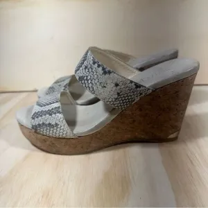 Jimmy Choo Animal Print Wedge Sandals Women’s Size 7
