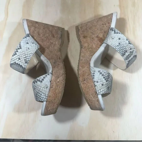 Jimmy Choo Animal Print Wedge Sandals Women’s Size 7
