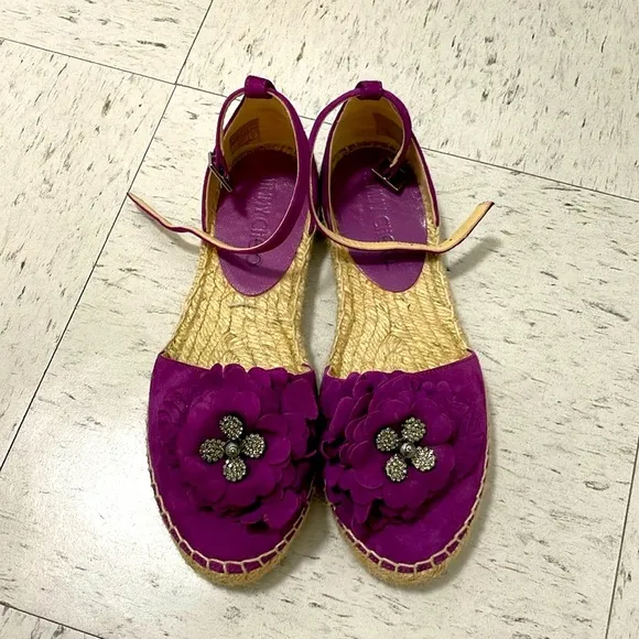Jimmy Choo Espadrilles Dylan Flat Purple 35 1/2