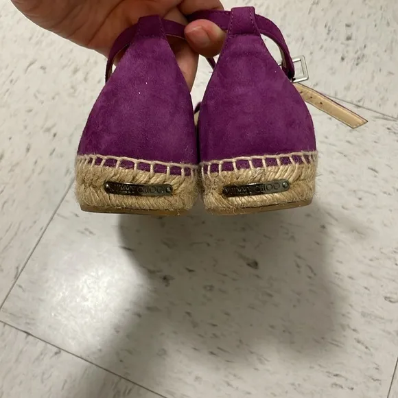 Jimmy Choo Espadrilles Dylan Flat Purple 35 1/2