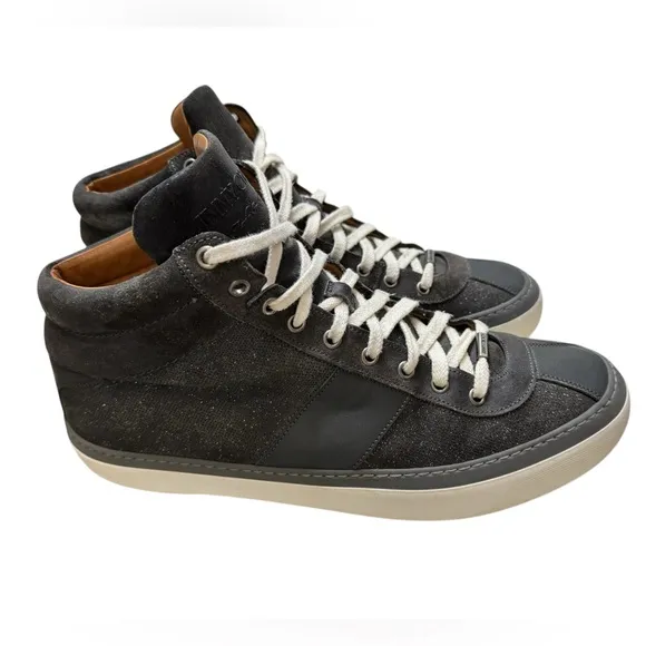 Jimmy Choo Men's Grey Sparkle High Tops