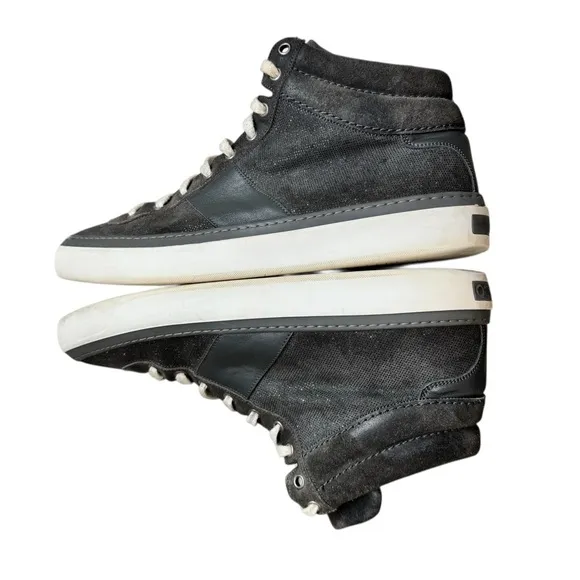 Jimmy Choo Men's Grey Sparkle High Tops