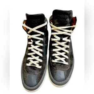 Jimmy Choo Men's Grey Sparkle High Tops