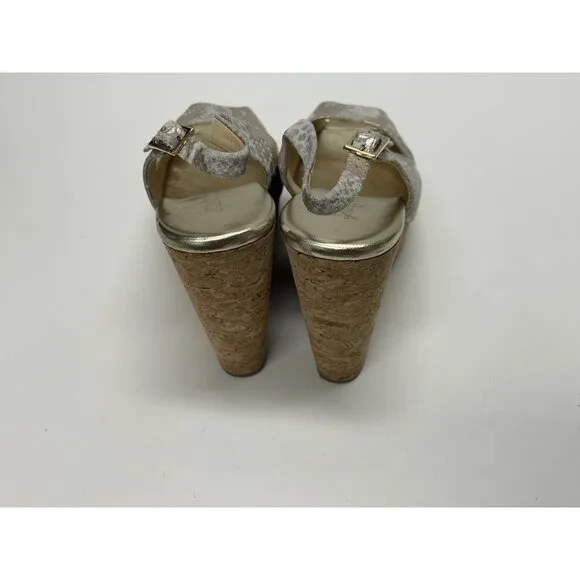 Jimmy Choo Praise Slingback Wedge Sandals Size 10 Orig $600 Shoes