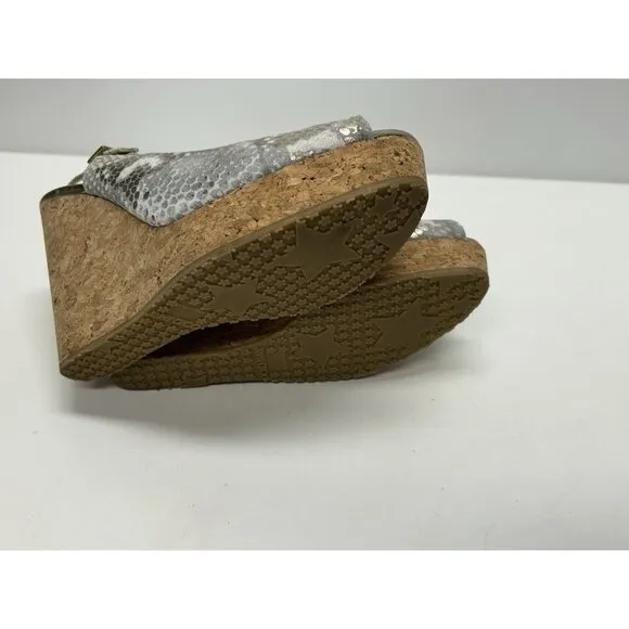 Jimmy Choo Praise Slingback Wedge Sandals Size 10 Orig $600 Shoes