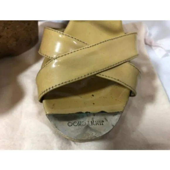 Jimmy Choo Women’s Shoes Sandals Platform Beige 39