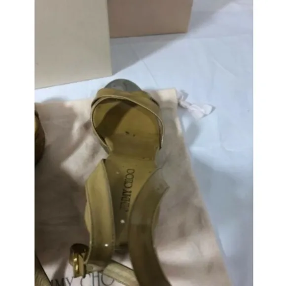 Jimmy Choo Women’s Shoes Sandals Platform Beige 39