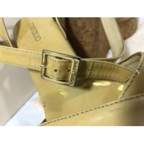 Jimmy Choo Women’s Shoes Sandals Platform Beige 39