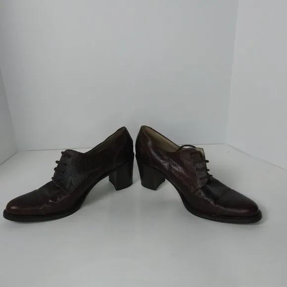 Joan Halpern Signature Collection Vintage Lizard Shoes Handmade Italy EU 38.5