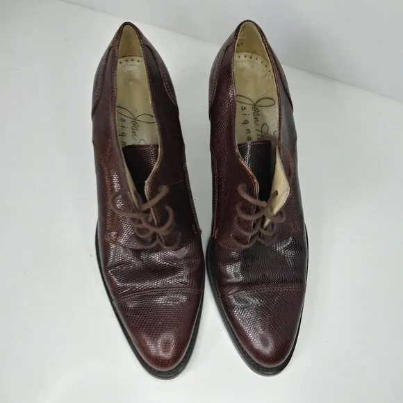 Joan Halpern Signature Collection Vintage Lizard Shoes Handmade Italy EU 38.5