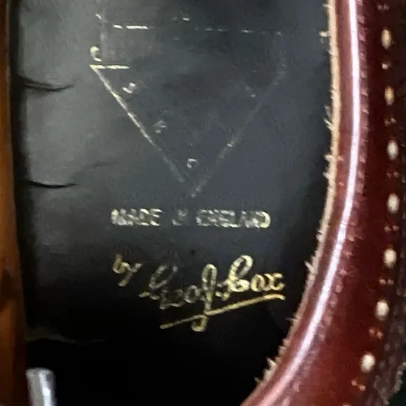 JOHN FLUEVOG Angels Brown Green Leather Chunky Brogue Wingtip Oxford Vintage 6.5
