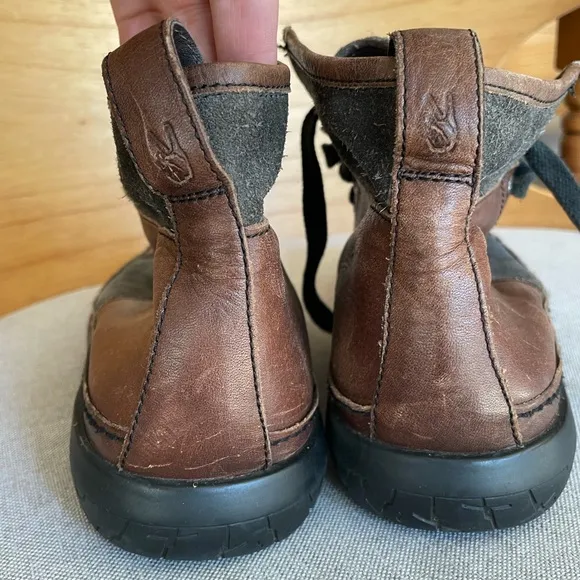 John Varvatos Leather and Suede High Top Sneaker