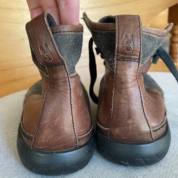 John Varvatos Leather and Suede High Top Sneaker