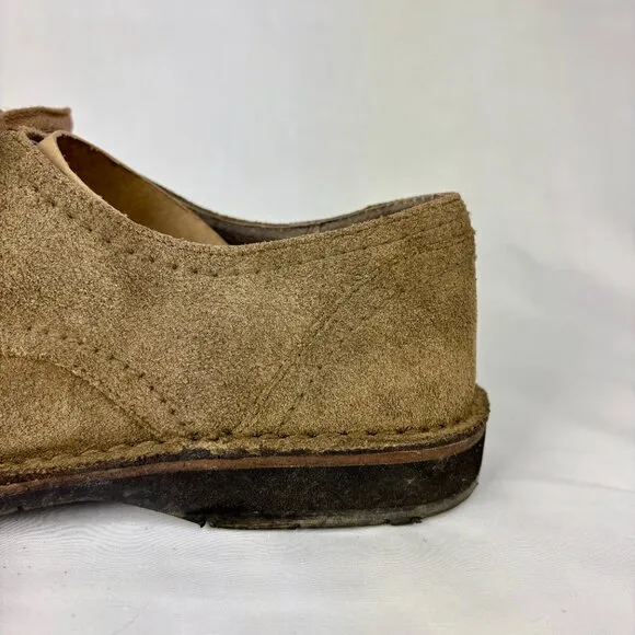 John Varvatos USA Olive Suede Derby Shoes - Classic Casual Luxury - Made in USA