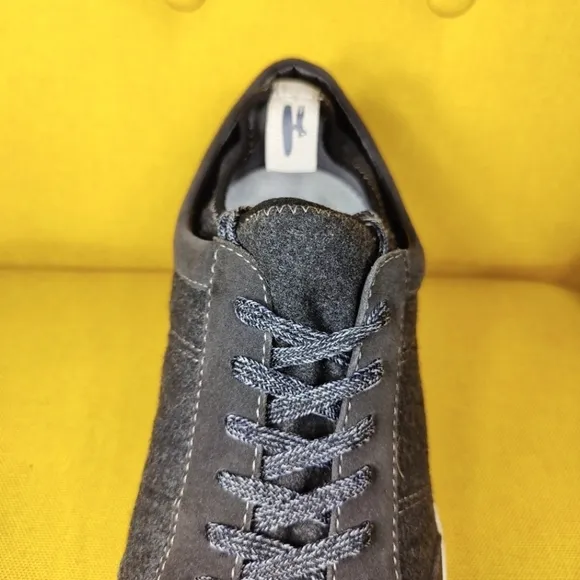 Johnnie-O Surfside Grey Suede &amp; Fabric Sneaker Casual Men's Shoe Size 10