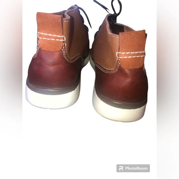 Johnson and Murphy Farley Chuck Brown Leather Mens shoes