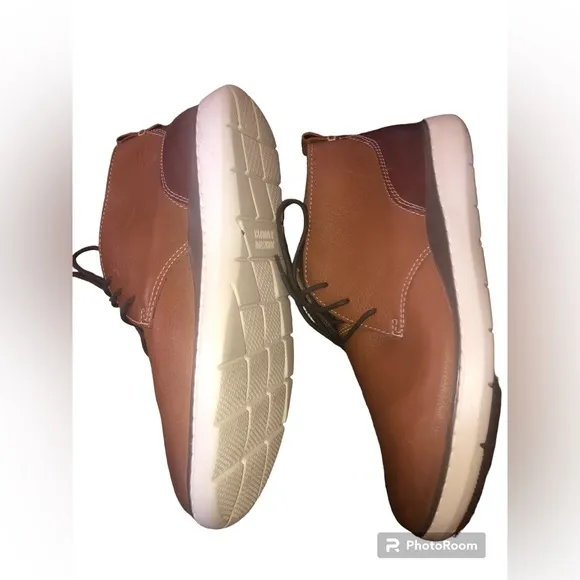 Johnson and Murphy Farley Chuck Brown Leather Mens shoes