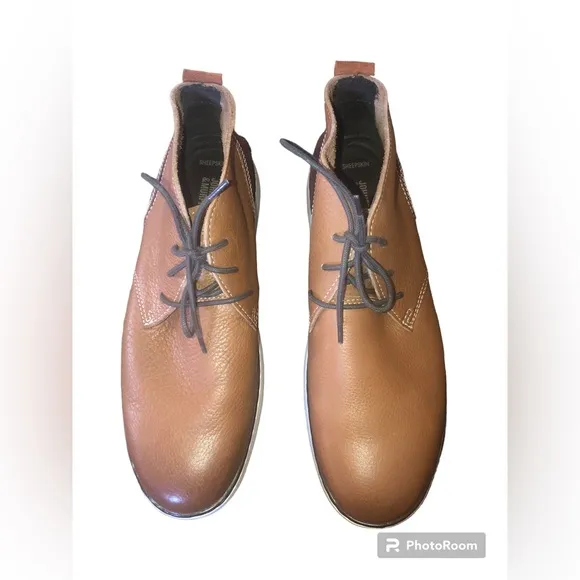 Johnson and Murphy Farley Chuck Brown Leather Mens shoes