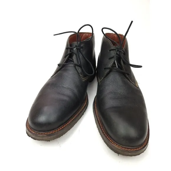 Johnston &amp; Murphy Copeland Sheepskin Chukka - Size 9.5 M Black Crepe Boots