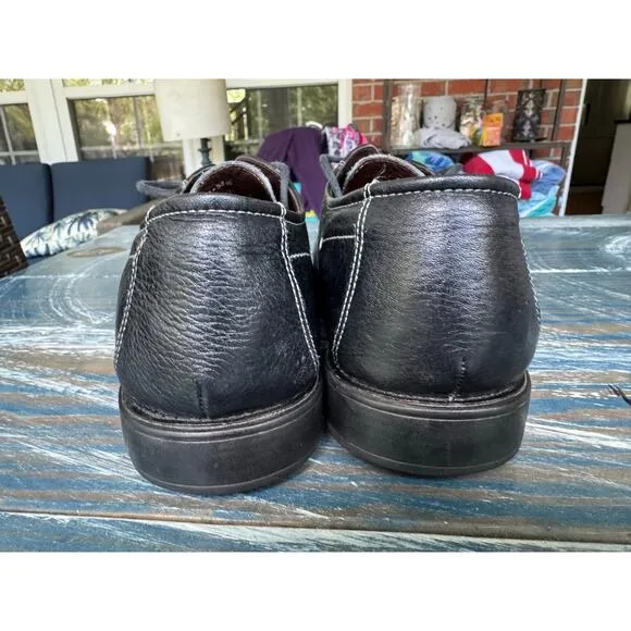 Johnston &amp; Murphy Flex Black Leather Sheepskin Derby men's shoes size 9.5