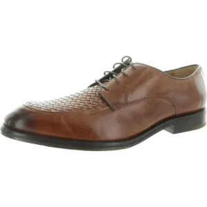 Johnston &amp; Murphy Mens Meade Tan Lace-Up Leather Oxfords Imperfections