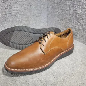 Johnston &amp; Murphy Upton Men's Size 13M Tan Leather Plain Toe Dress Shoes 20-4338