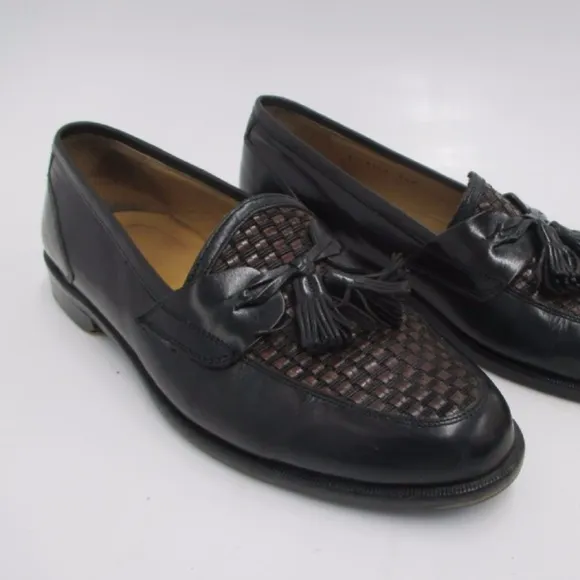 Johnston &amp; Murphy Woven Leather Shoes Tassels 8.5