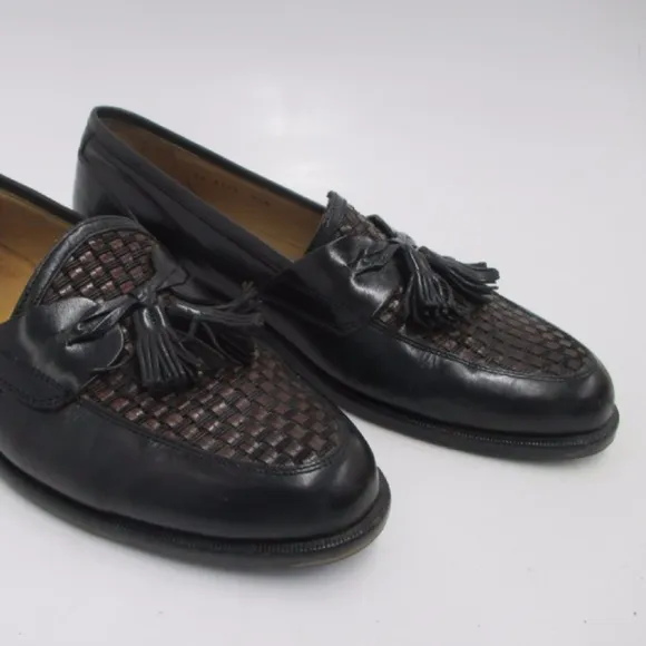 Johnston &amp; Murphy Woven Leather Shoes Tassels 8.5