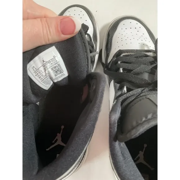 Jordan 1 Retro High OG Panda Black White Silver Sneakers Shoes Mens Size