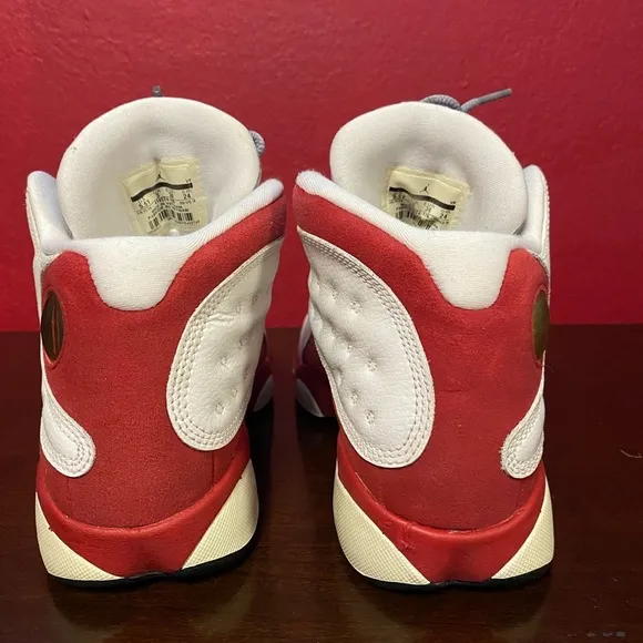 Jordan 13 Kids Shoes Red gray and White size 5.5Y