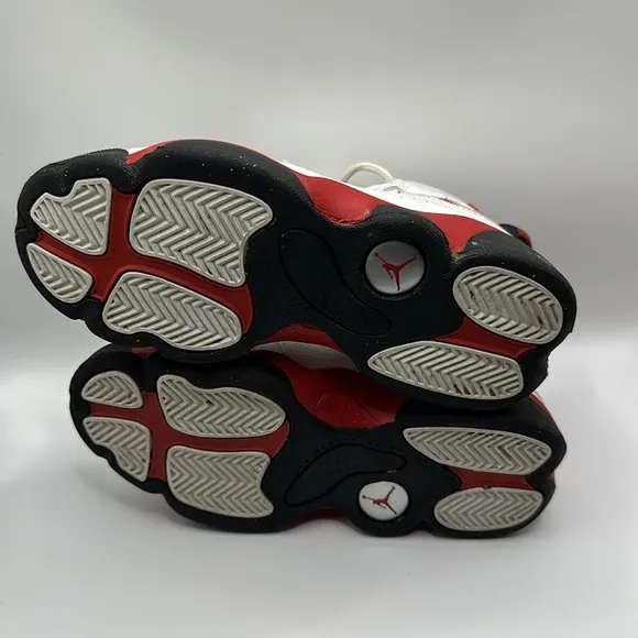 Jordan 6 Rings (PS) White Black University Red Kids Athletic Sneaker 13.5