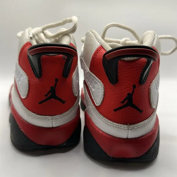 Jordan 6 Rings (PS) White Black University Red Kids Athletic Sneaker 13.5