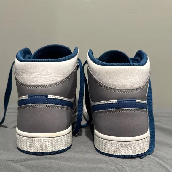 Jordan Athletic Shoes - Blue, Gray, and White