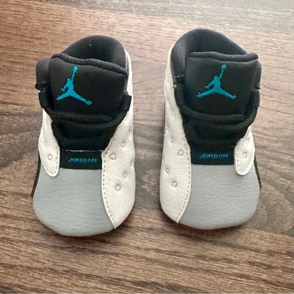 Jordan Baby Walker Shoes - White, Black, Gray, Teal