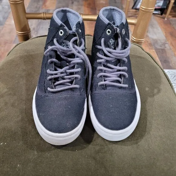 Jordan Jasmine Black High Top Sneaker Youth Sz 4Y Blk/White 768927 010