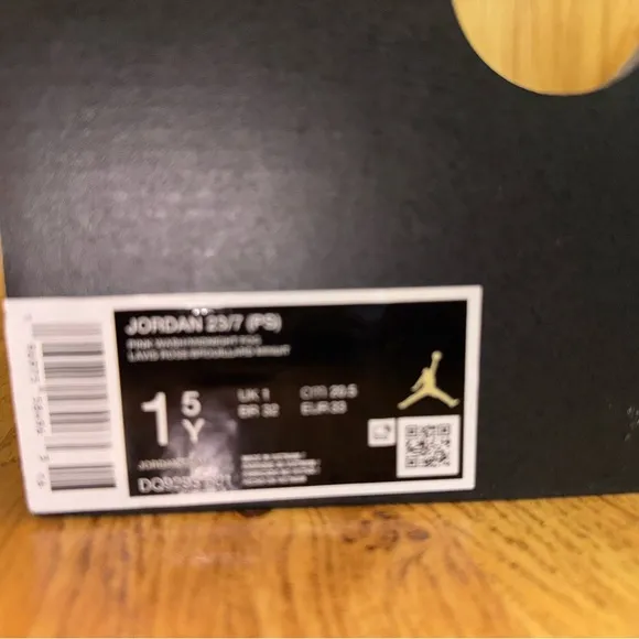 Jordan Kids' 23/7 TD pink wash/ midnight fog Sneakers, size 1.5Y