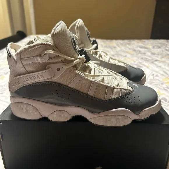 Jordan Kids Shoes - White and Gray