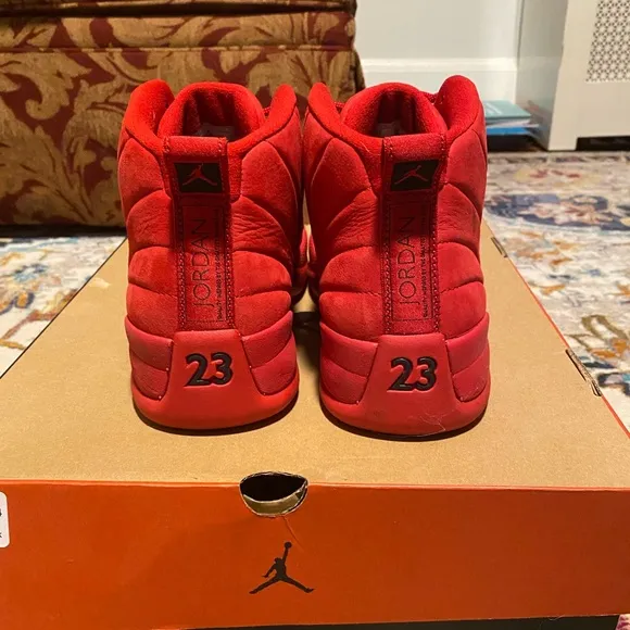 Jordan Red Athletic High-Top Basketball Shoes