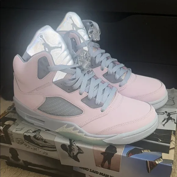 Jordan Retro 5 Men's Shoes Regal Pink Durabuck 🦄RARE-Easter (2022)