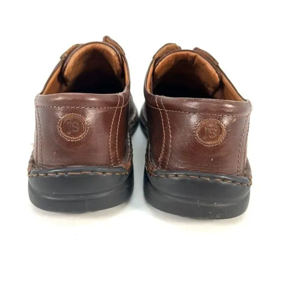 Josef Seibel Mens EU 44 US 10.5 Brown Leather Roma Marone Vigo Sneaker Shoes